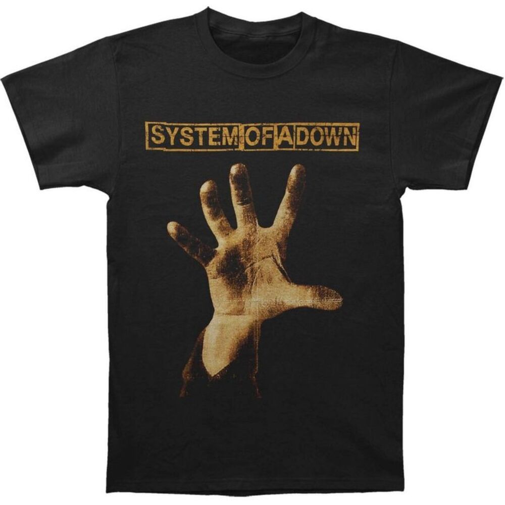 System Of A Down Unisex Adult Hand T-Shirt / Black